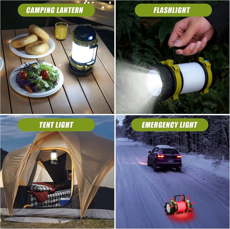 AlpsWolf Camping Lantern Rechargeable, Led Lantern Camping Flashlight with 4000 Capacity, 6 Modes, IPX4 Waterproof, Portable Rechargeable Lanterns for Power Outage, Hiking Hurricane Outdoor - Image 3